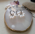 Silver 3-in-1 Convertible Pearl Earrings