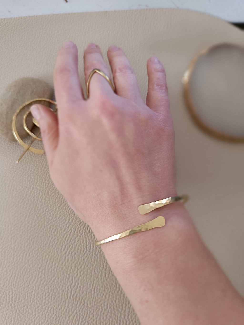 Handmade Brass Cuff Bracelet