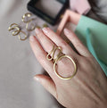 Large minimalist brass ring, handcrafted and adjustable. Open design, perfect for both men and women. Stylish statement jewelry with a bold modern look. Ideal for everyday wear or special occasions. Comes in elegant gift packaging.