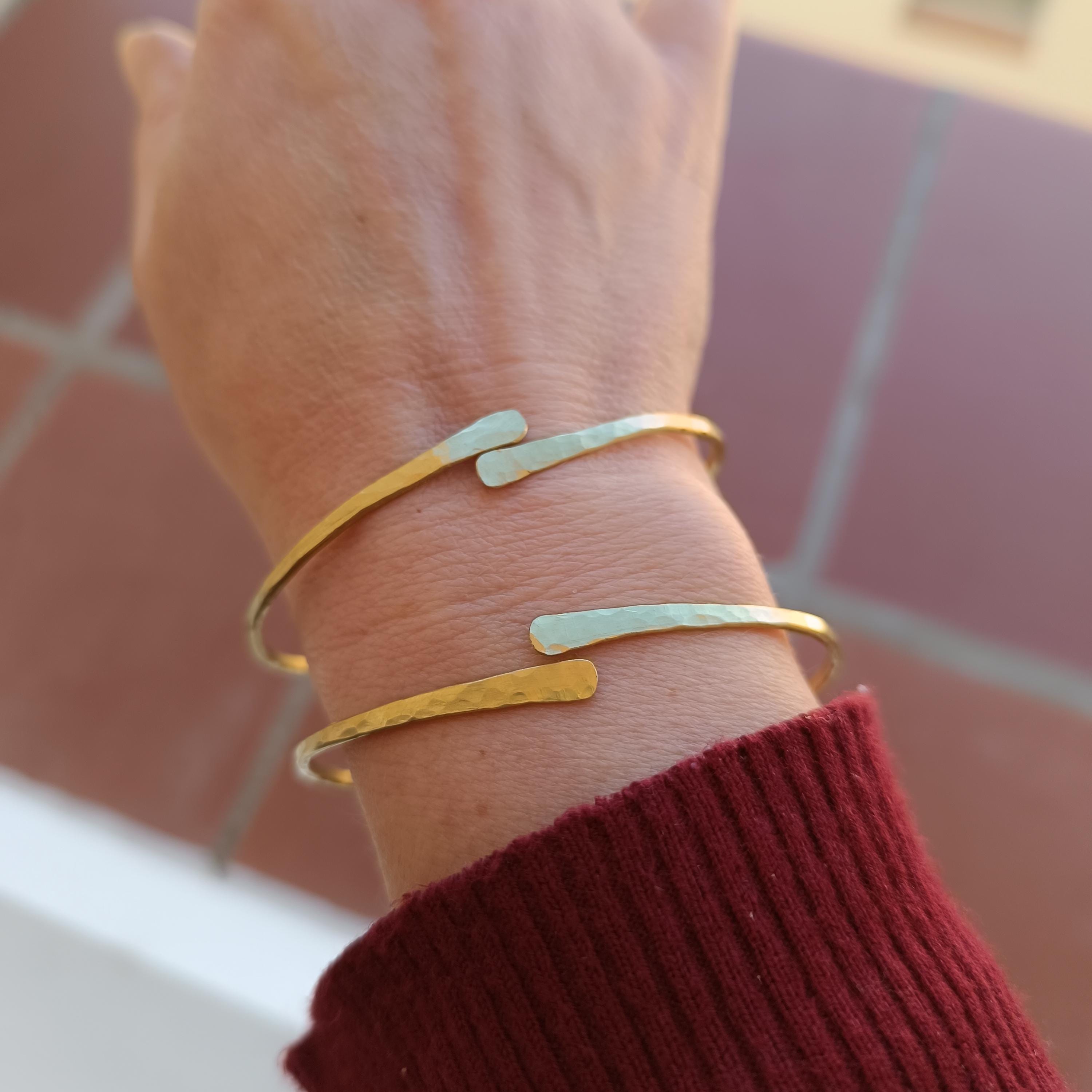 Handmade Brass Cuff Bracelet
