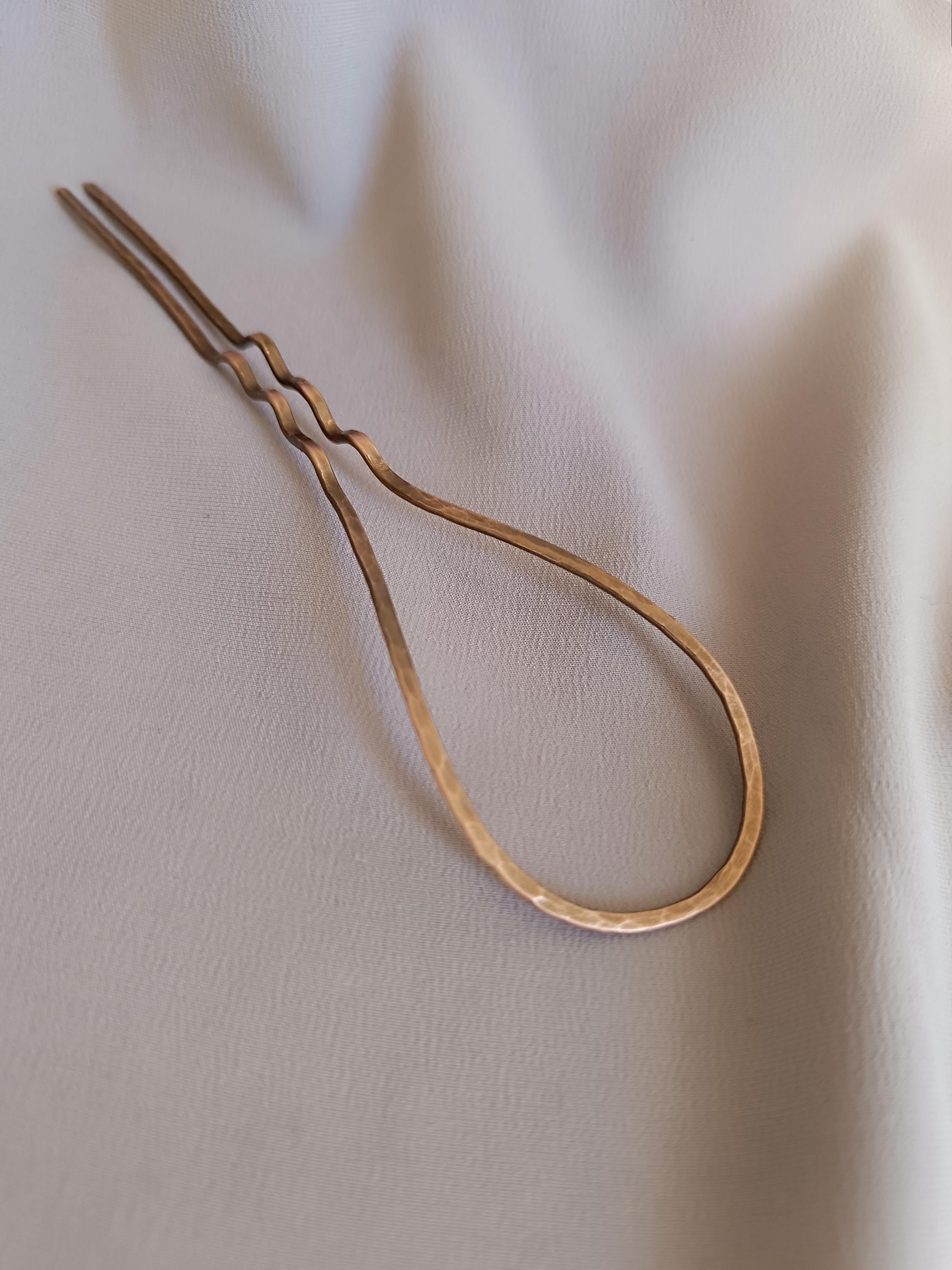 Large Copper Hair Fork