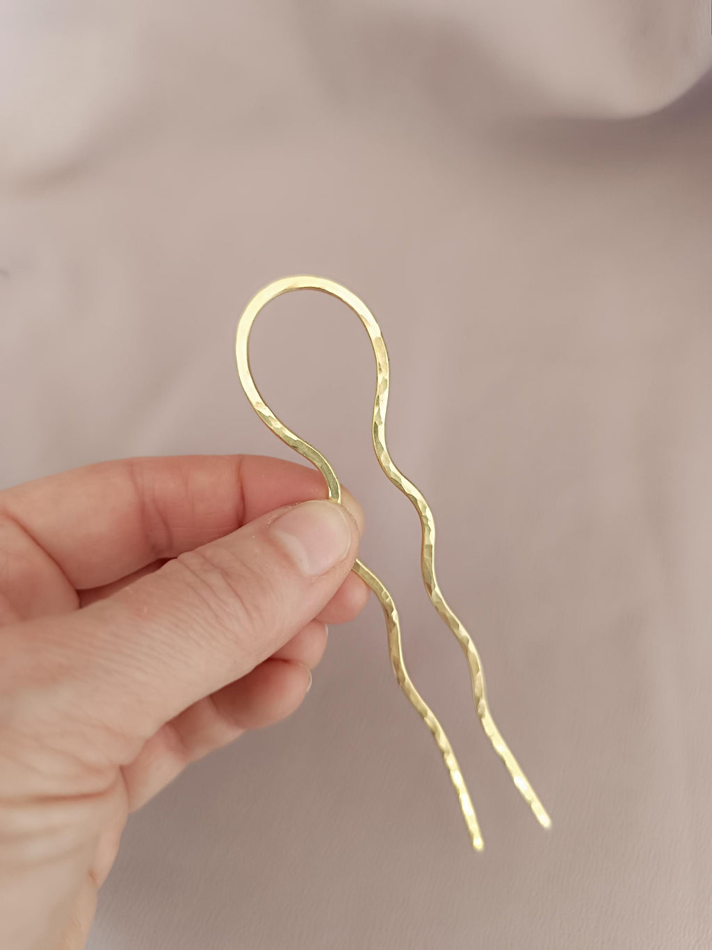 Minimalist Brass Hair Pin