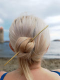 Minimalist Brass Hair Stick