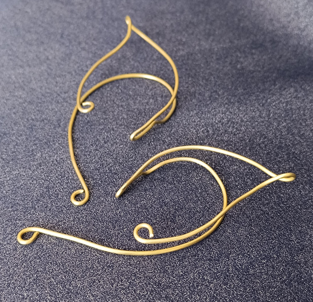 Elven Ear Cuffs Brass Set