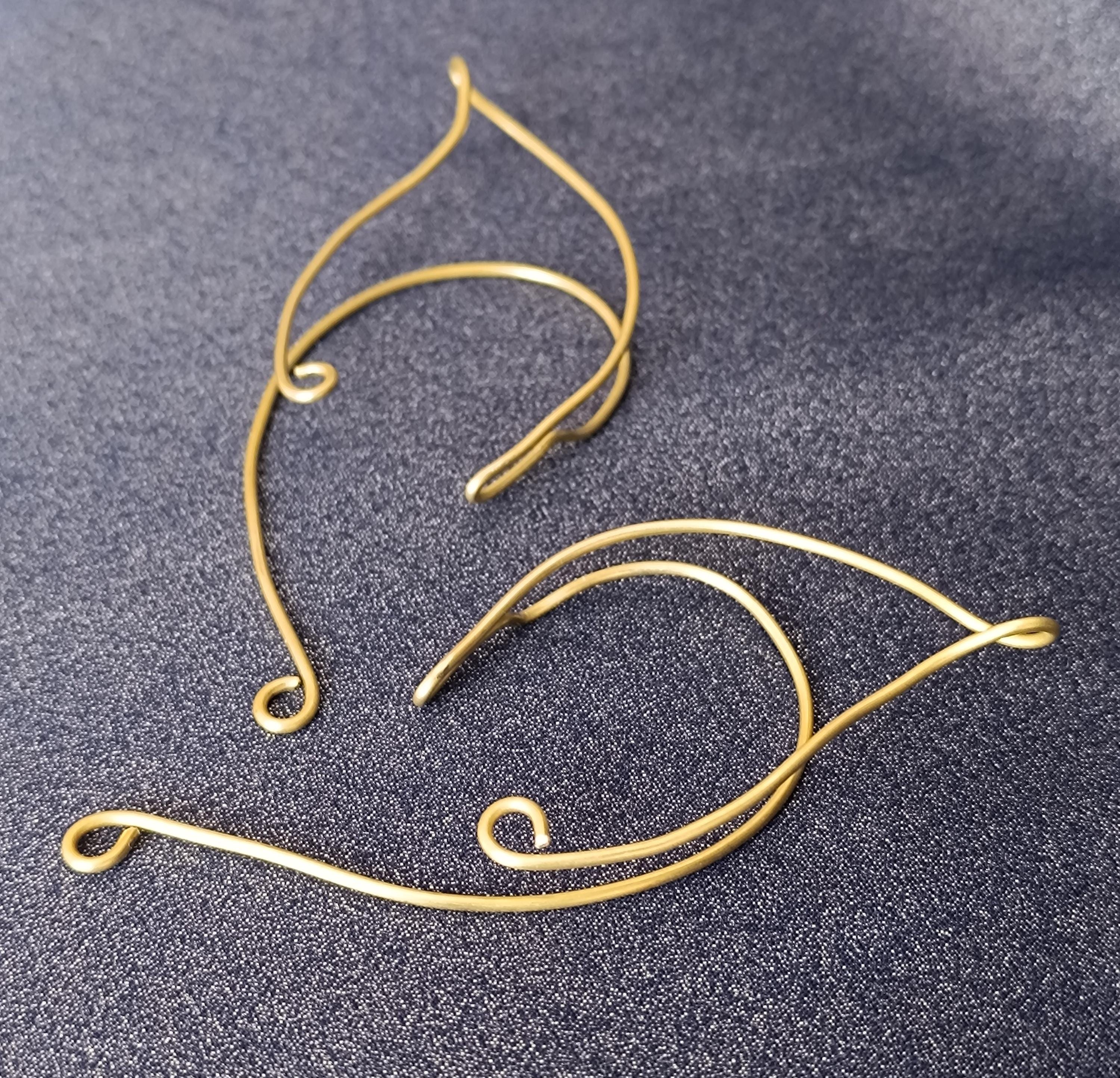 Elven Ear Cuffs Brass Set