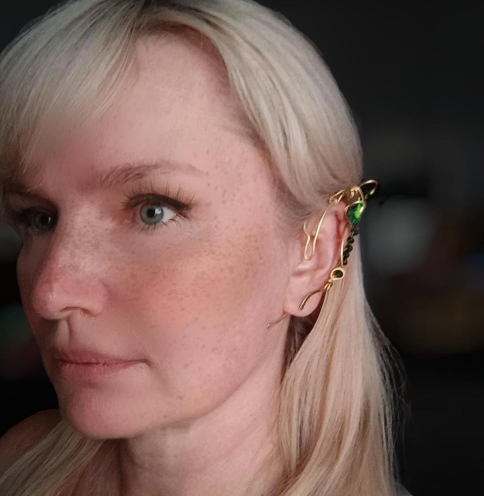 Elven Ear Cuffs Brass