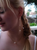 Long Pearl Drop Earrings