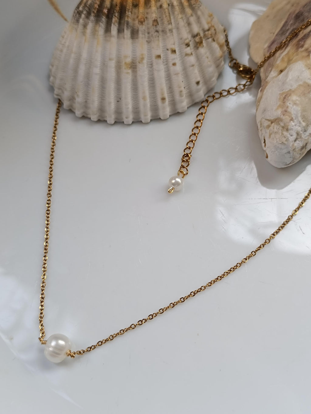Minimalist Pearl Necklace for Women