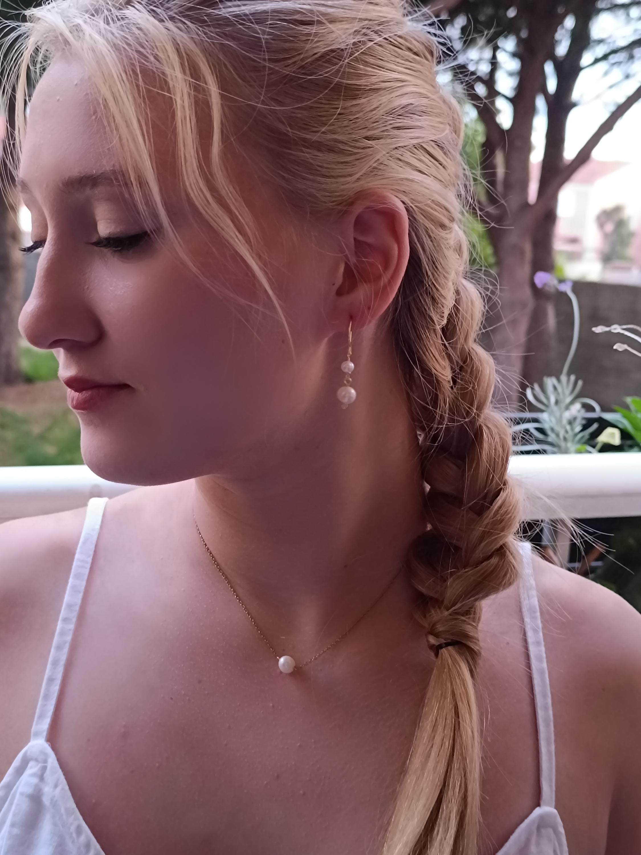 Minimalist Pearl Necklace for Women