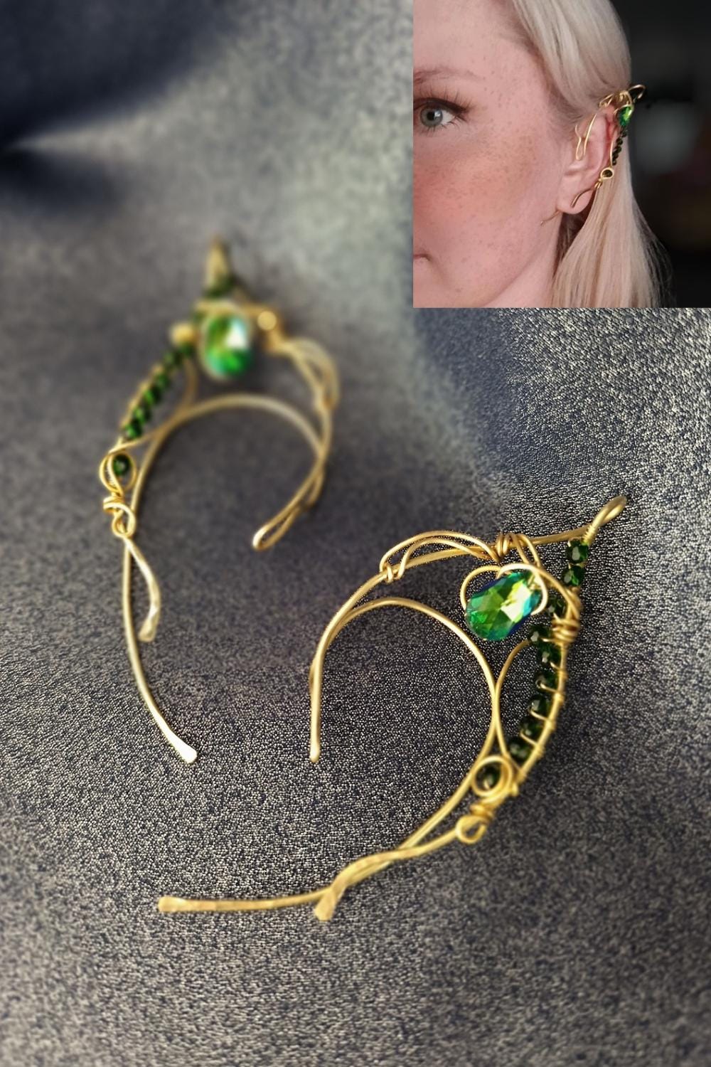 Elven Ear Cuffs Brass