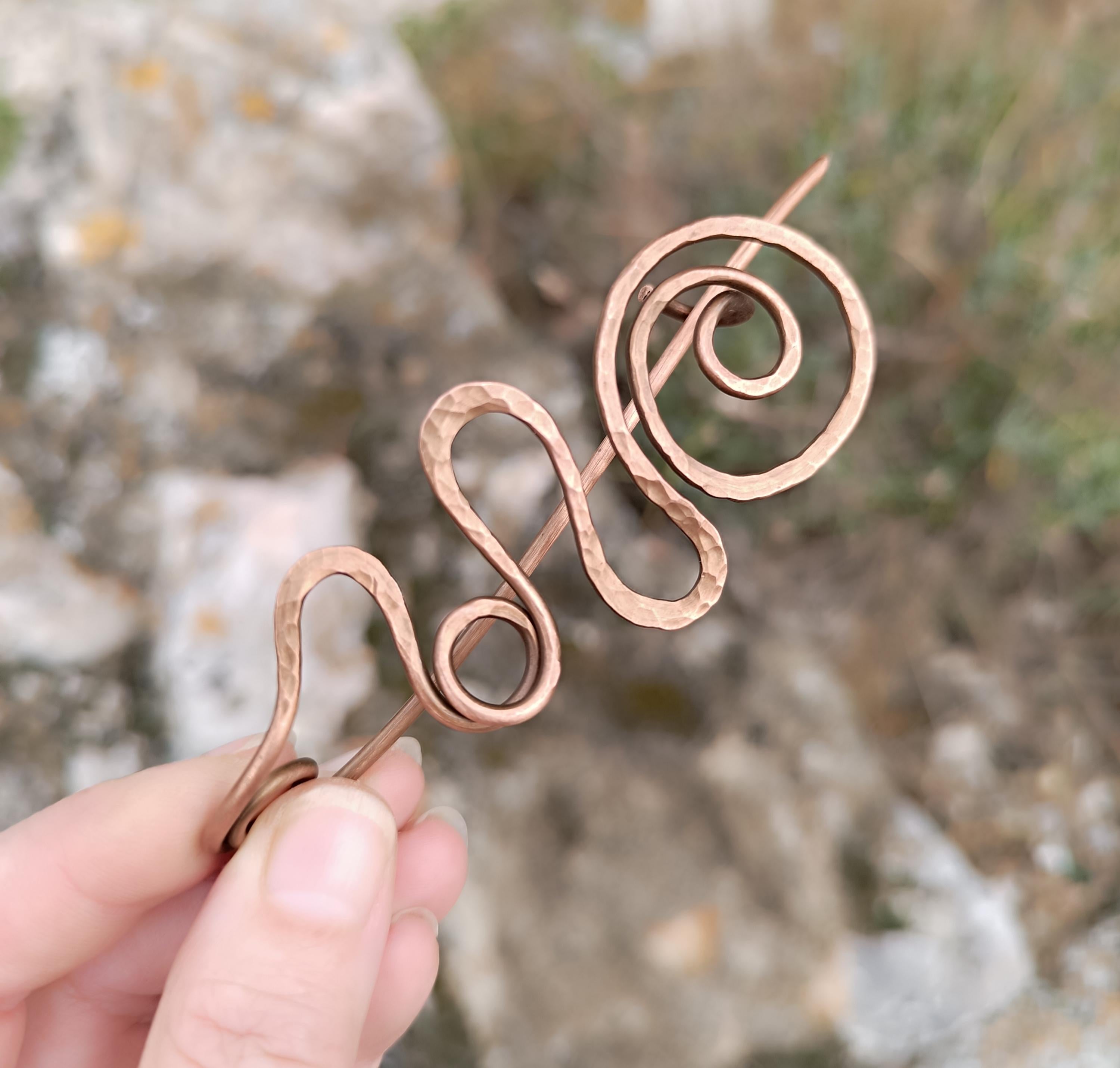 Large Celtic Spiral Brooch