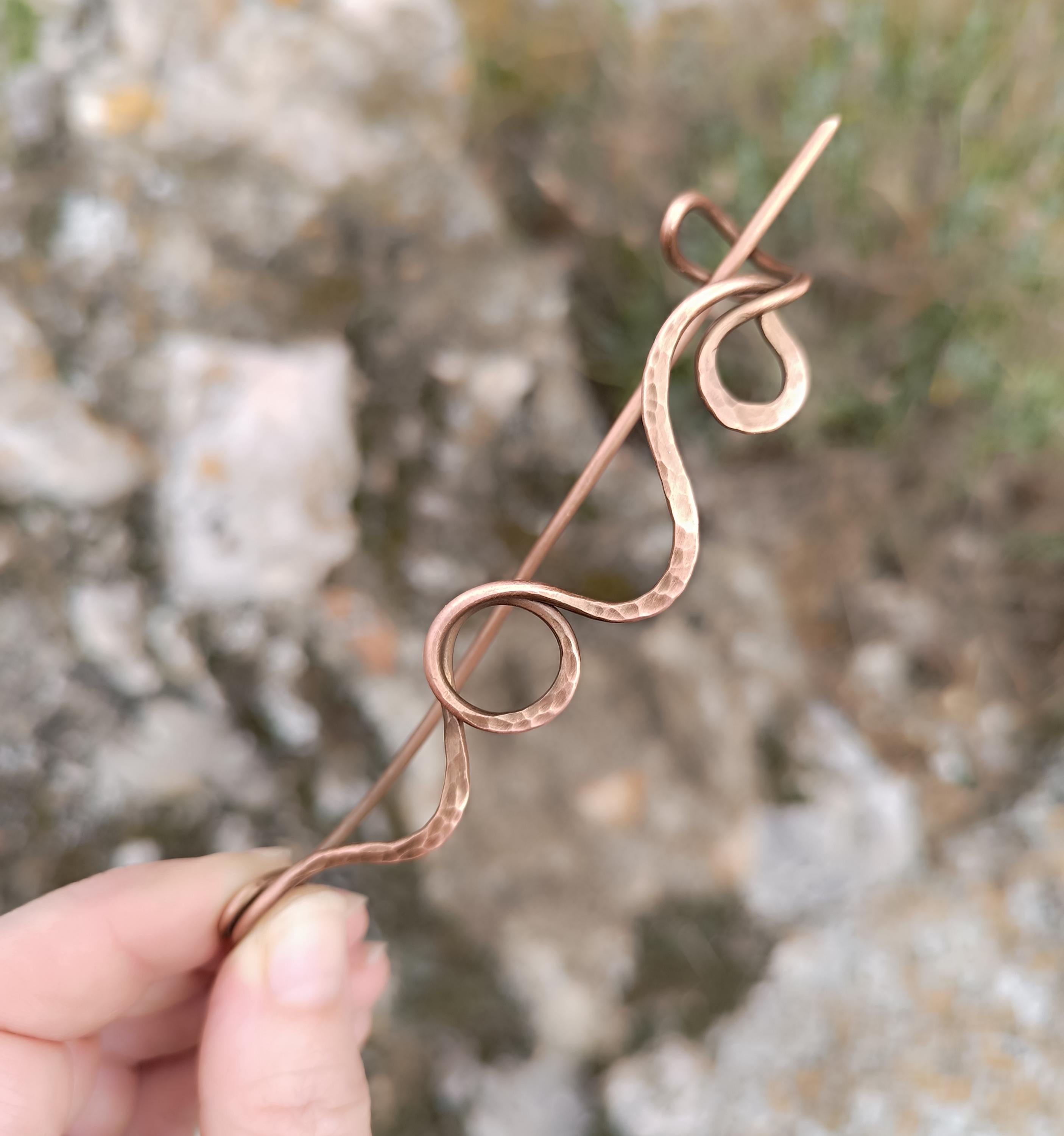 Copper Shawl Pin