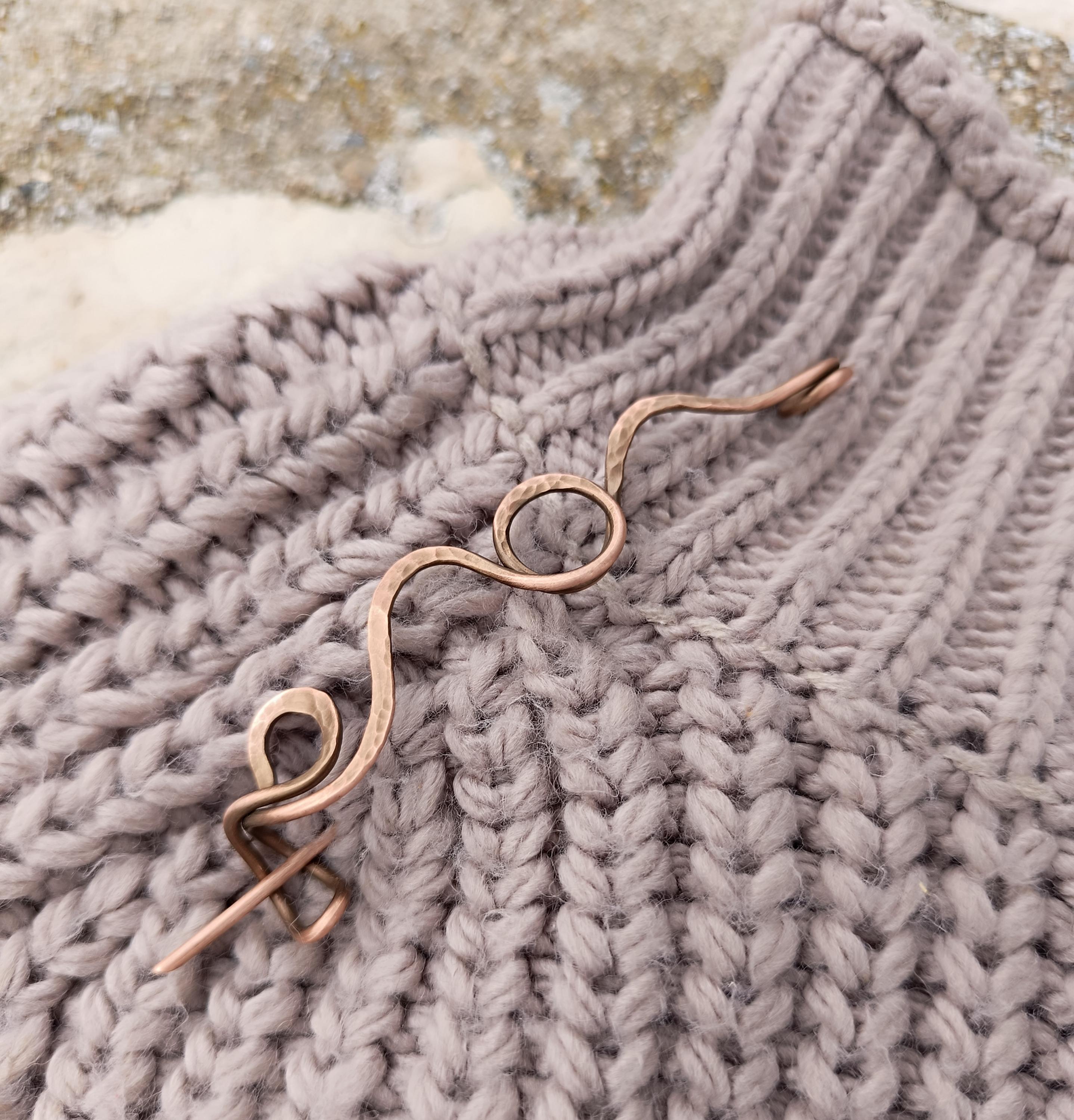 Copper Shawl Pin