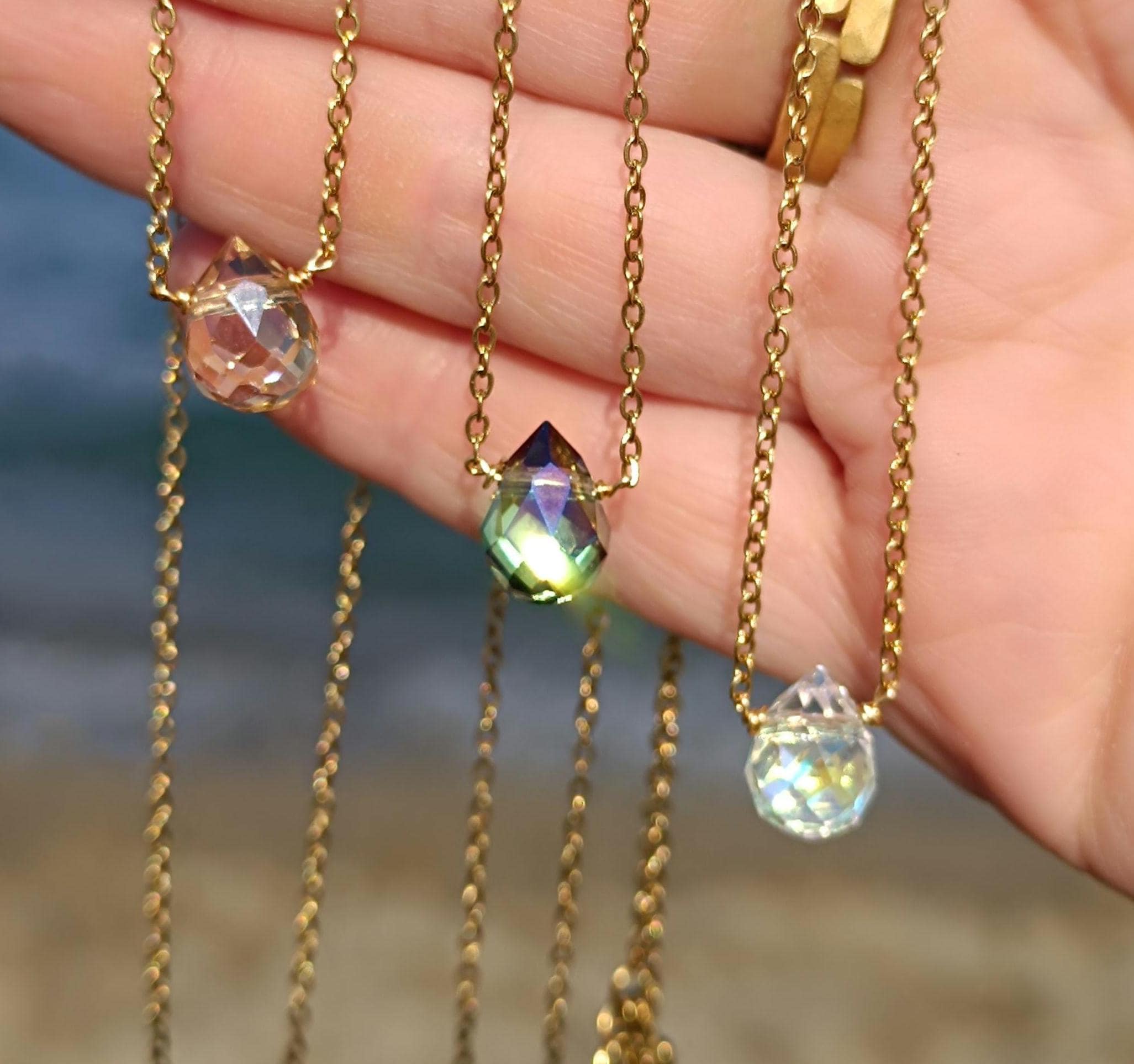 Minimalist Crystal Choker Necklace