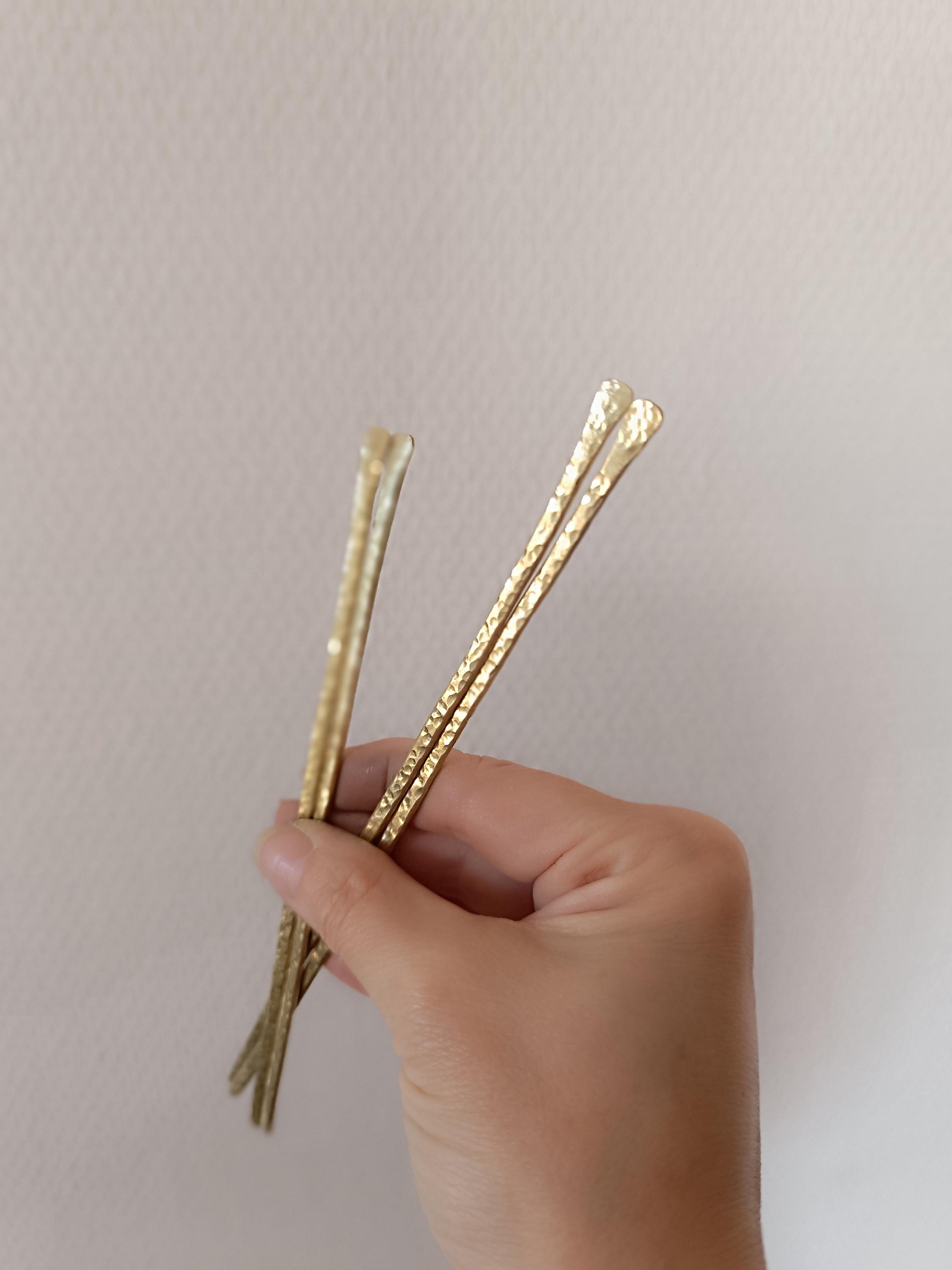 Minimalist Brass Hair Stick