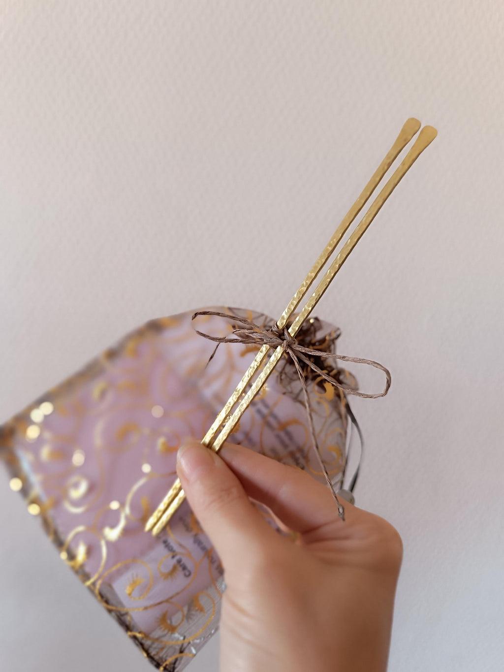 Minimalist Brass Hair Stick