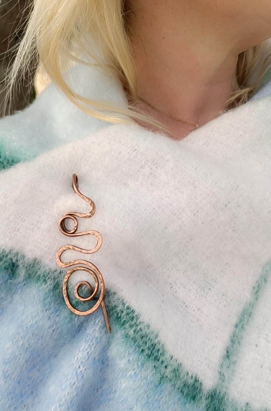 Large Celtic Spiral Brooch