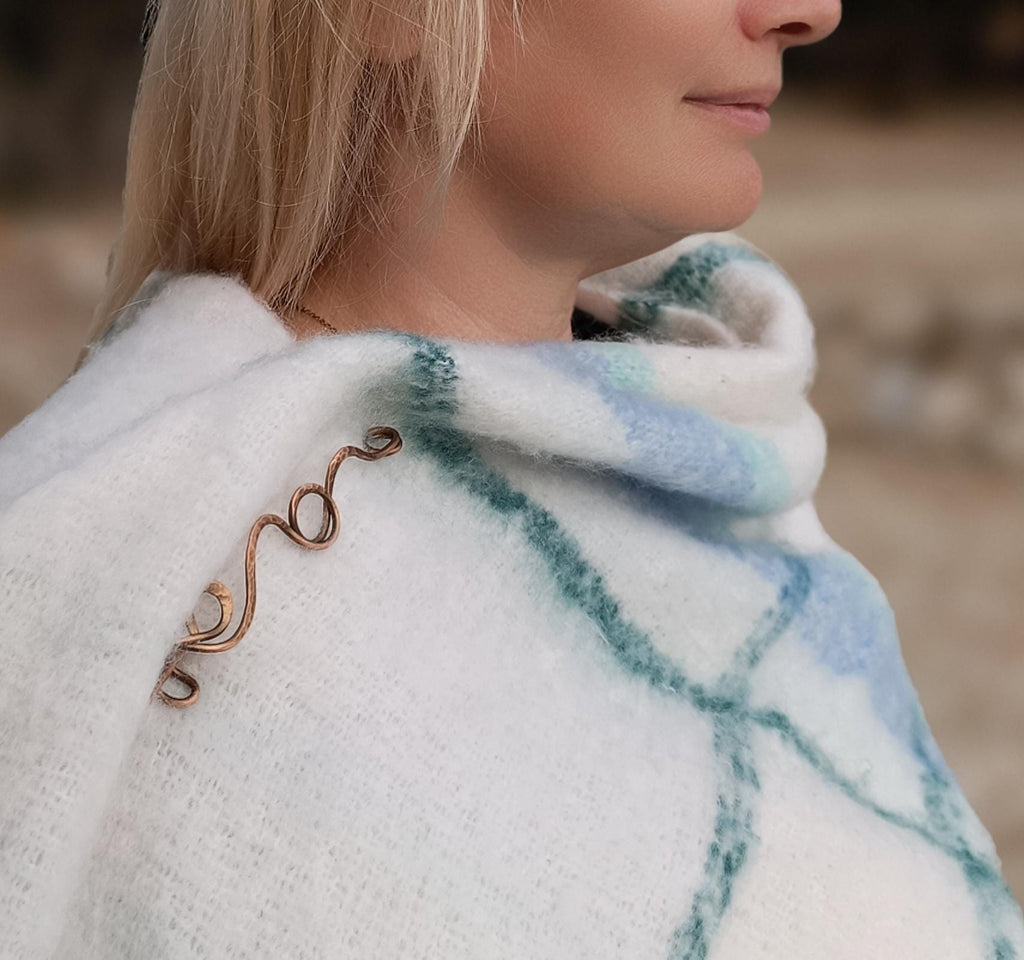 Copper Shawl Pin