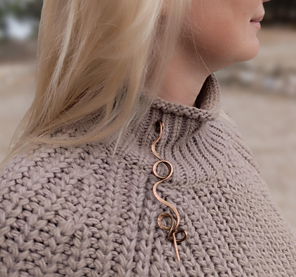 Copper Shawl Pin