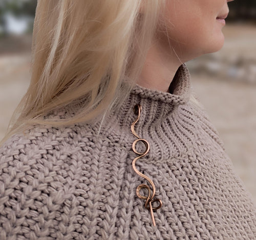 Copper Shawl Pin