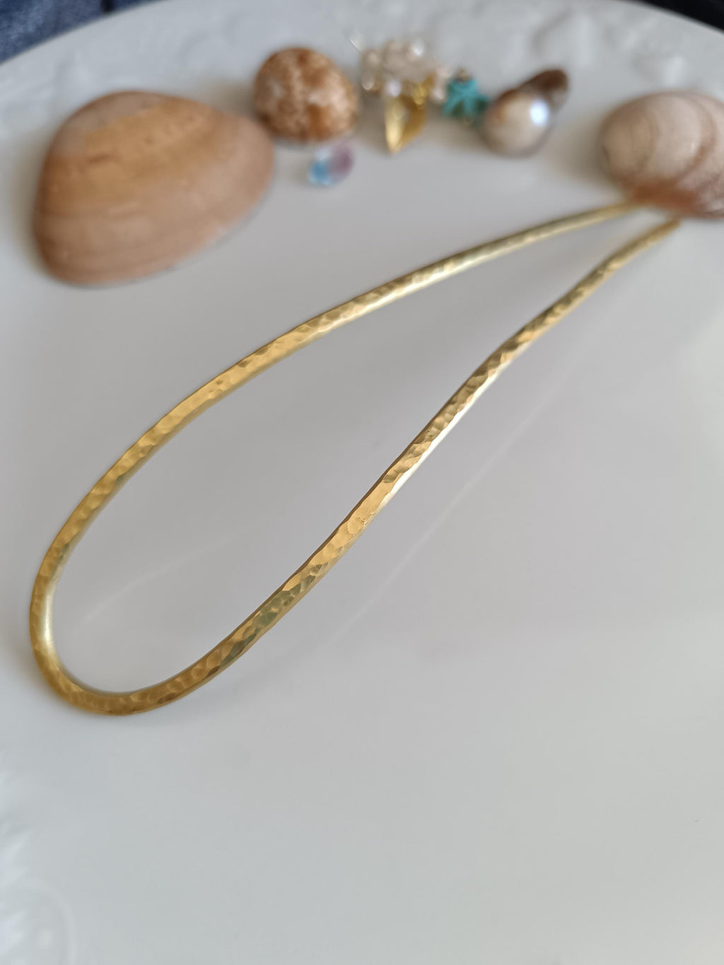 Brass Hair Fork | Minimalist Hair Pin for Bun