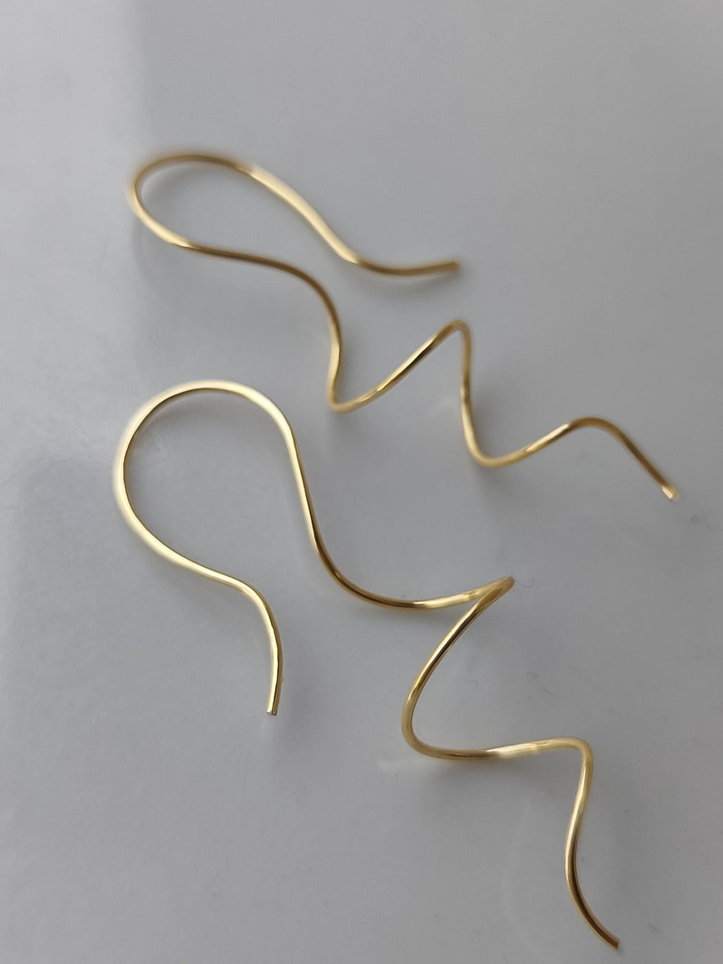 Gold Spiral Earrings