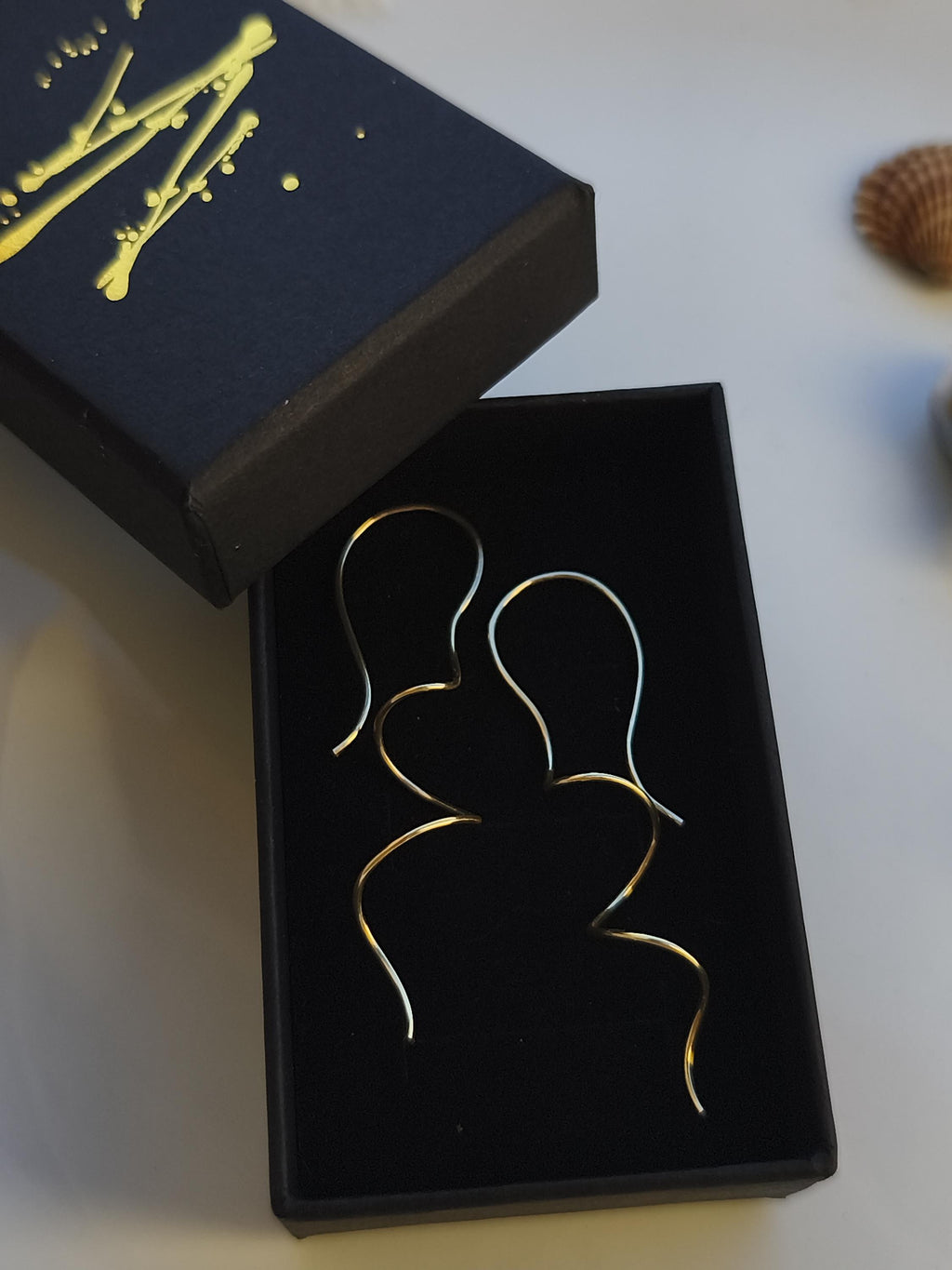 Gold Spiral Earrings