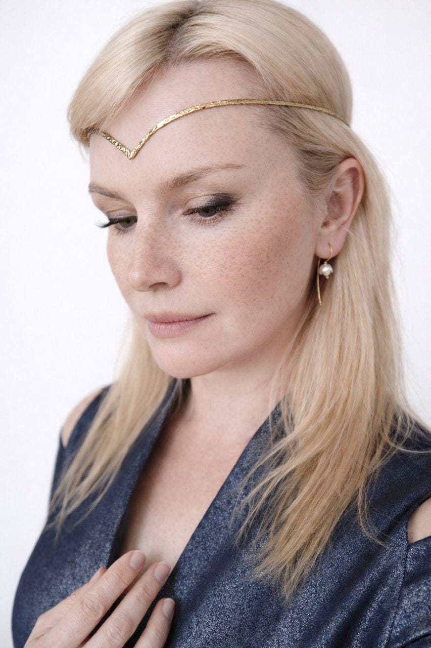 Elven Circlet Crown – Minimalist Hair Circlet – Renaissance Elf Headpiece – Steel Brass Copper