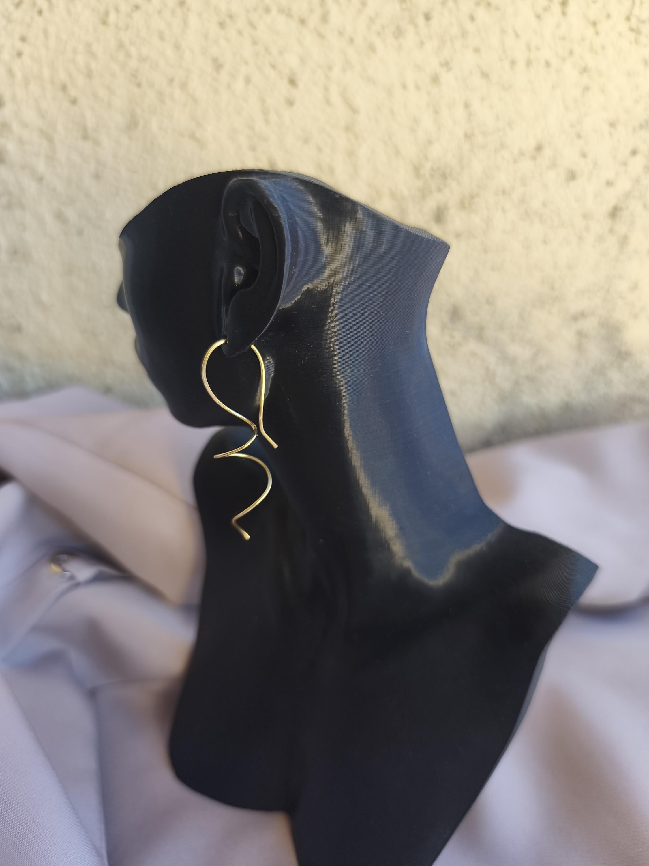 Gold Spiral Earrings