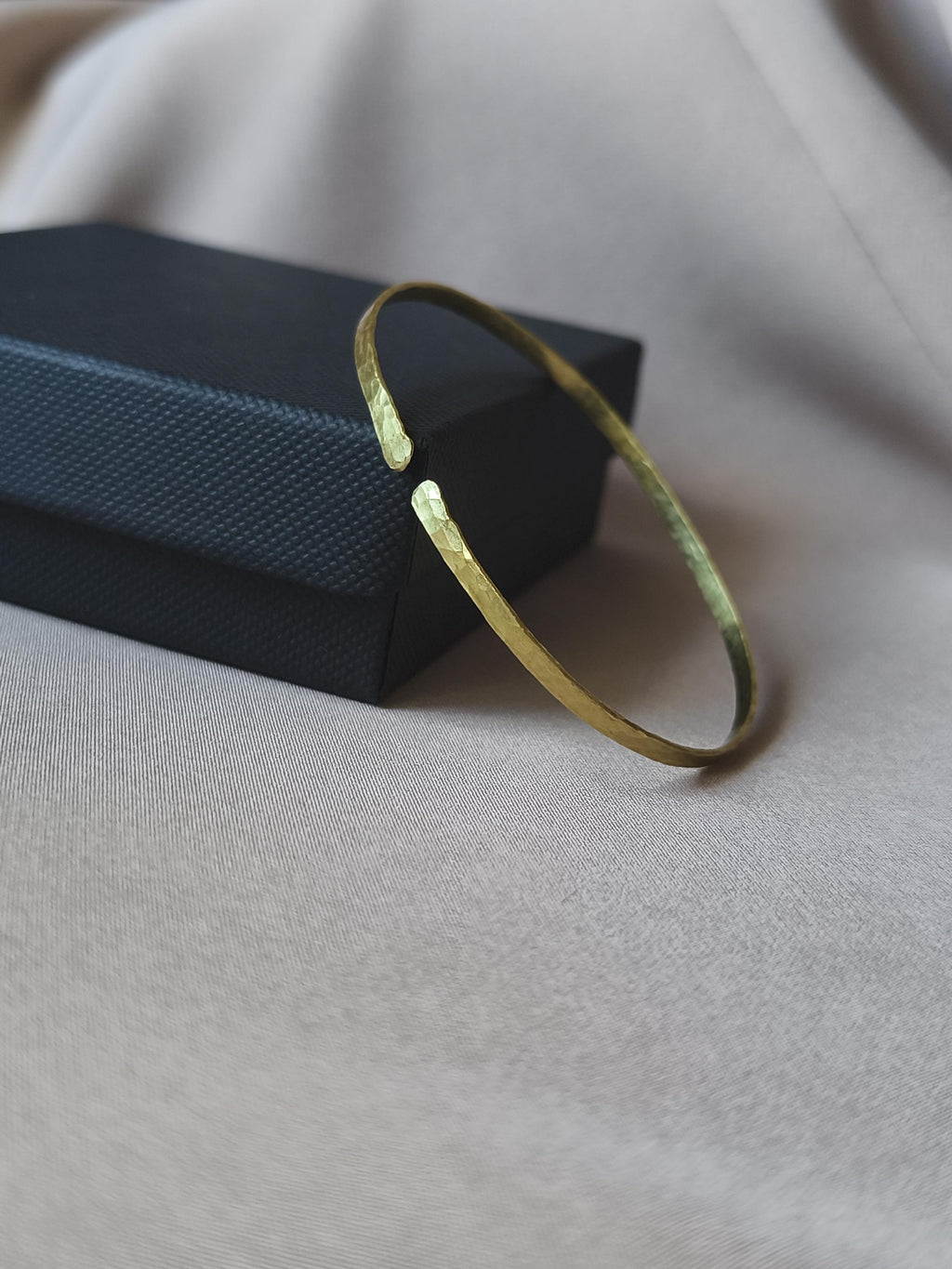 Thin Brass Cuff Bracelet