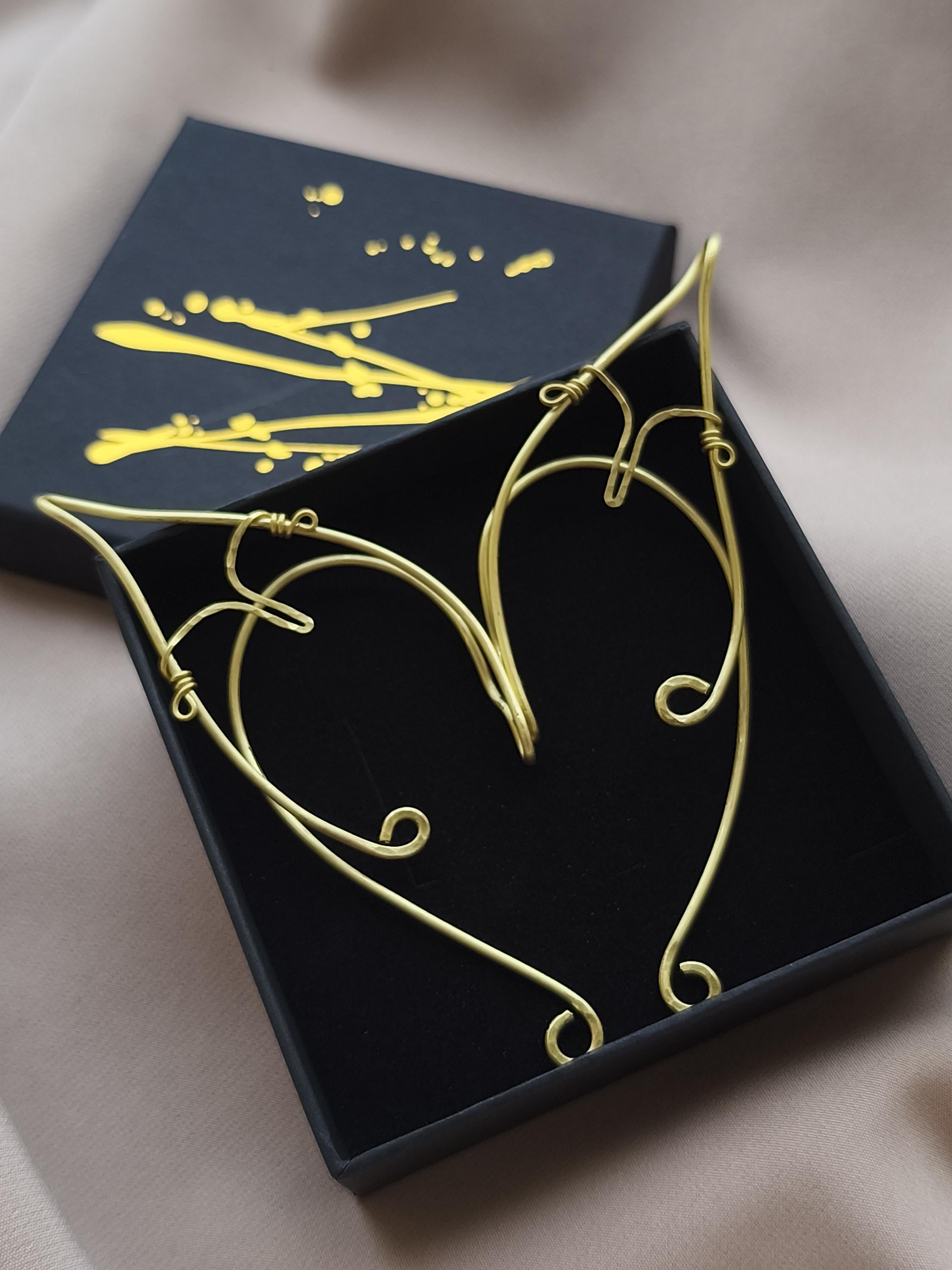 Elven Ear Cuffs Brass Set