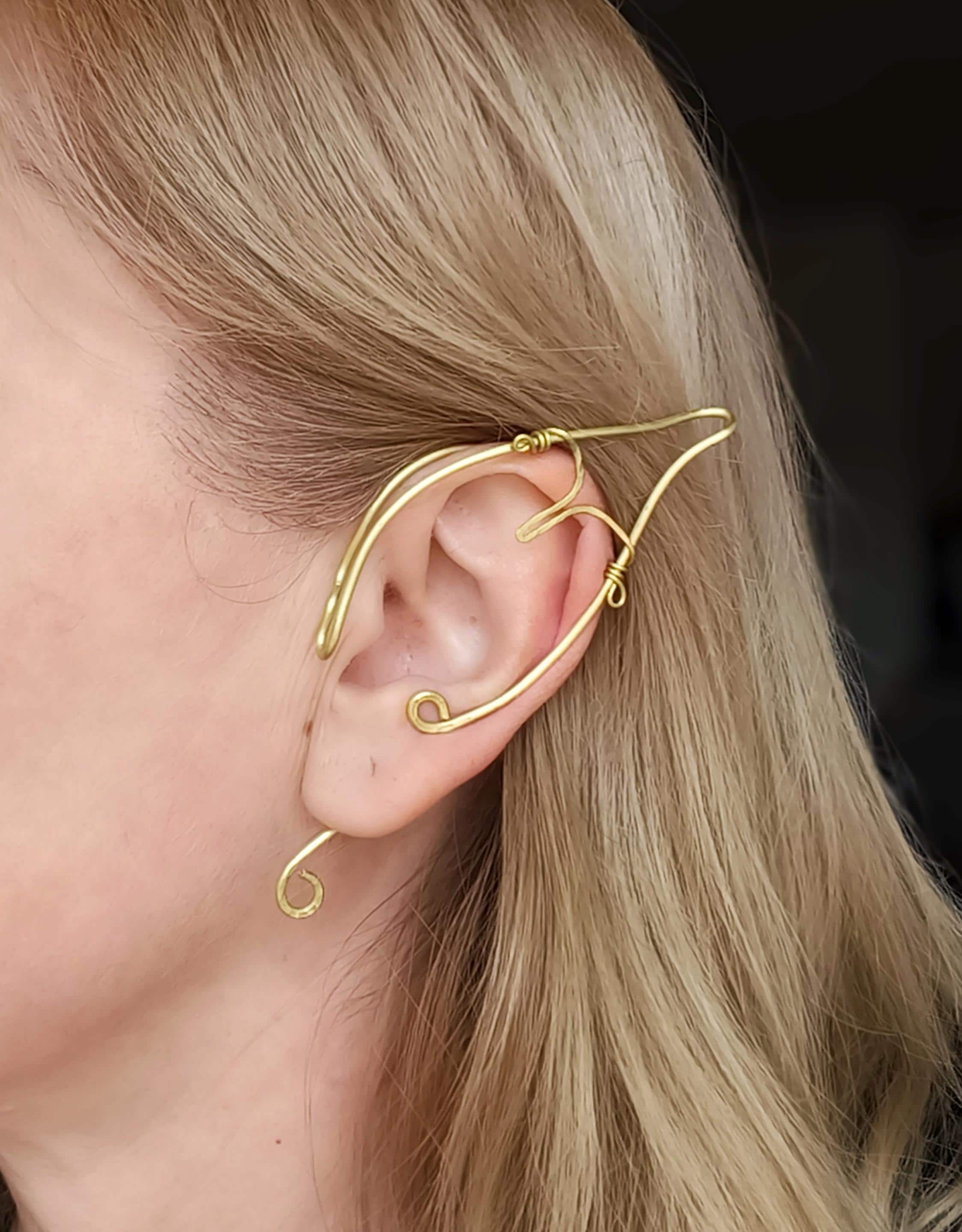 Elven Ear Cuffs Brass Set