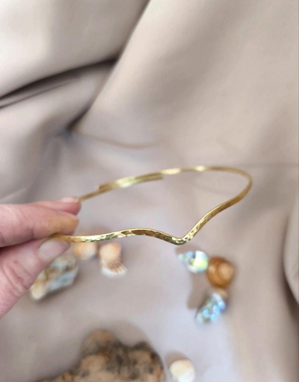 Elvish Brass Arm Cuff Bracelet
