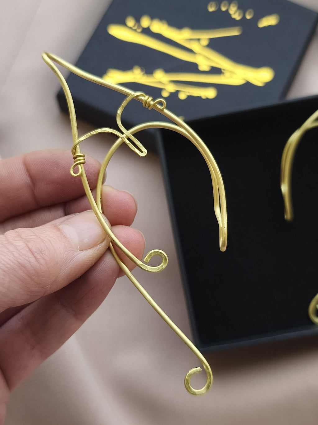 Elven Ear Cuffs Brass Set