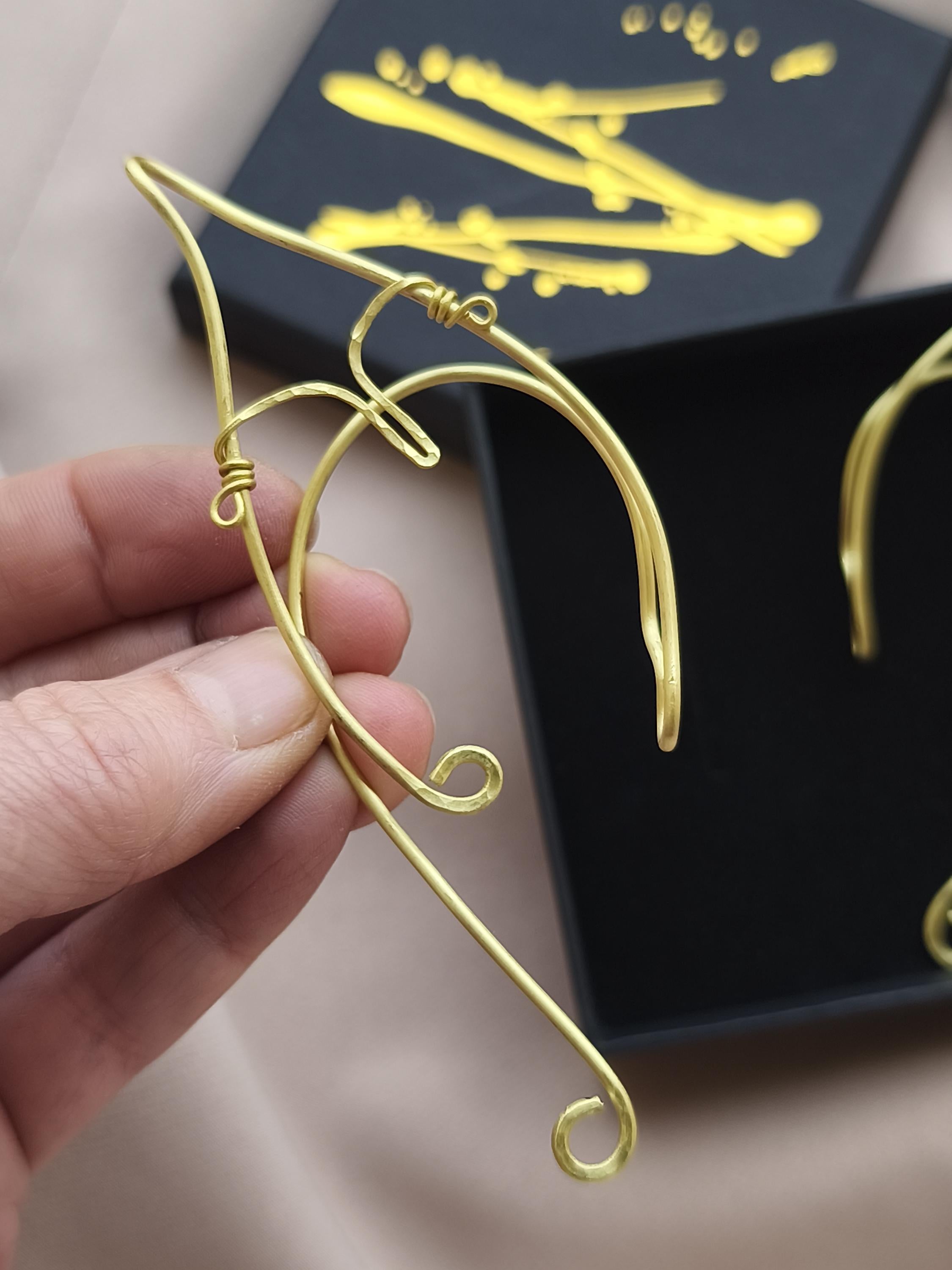 Elven Ear Cuffs Brass Set