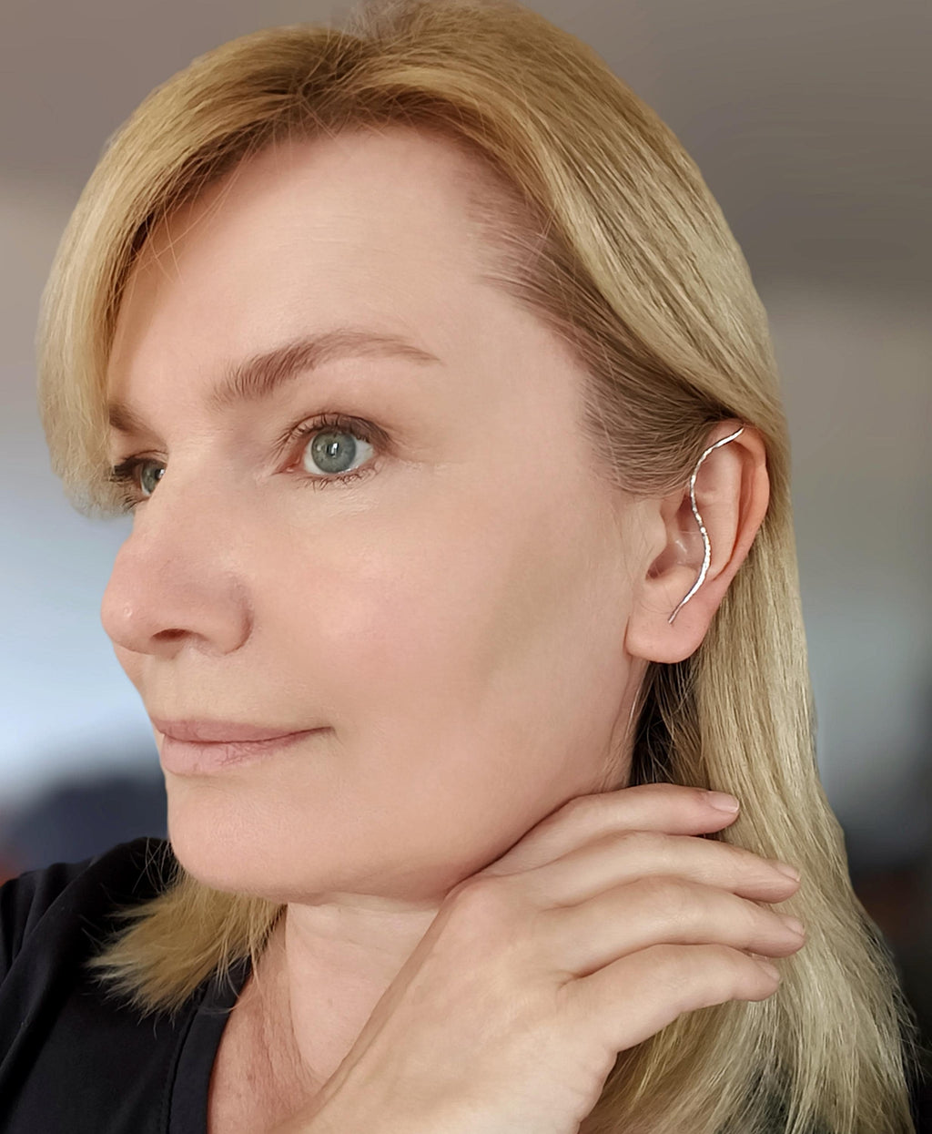 Elven Steel Ear Cuff Pair