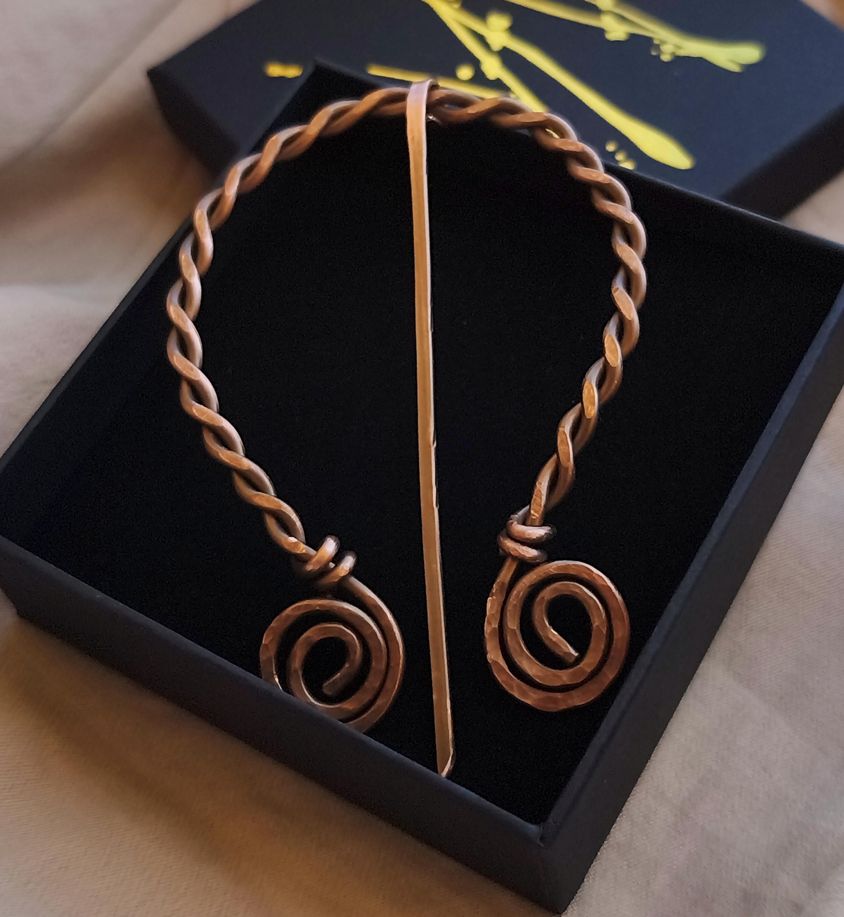Celtic Fibula Brooch Copper