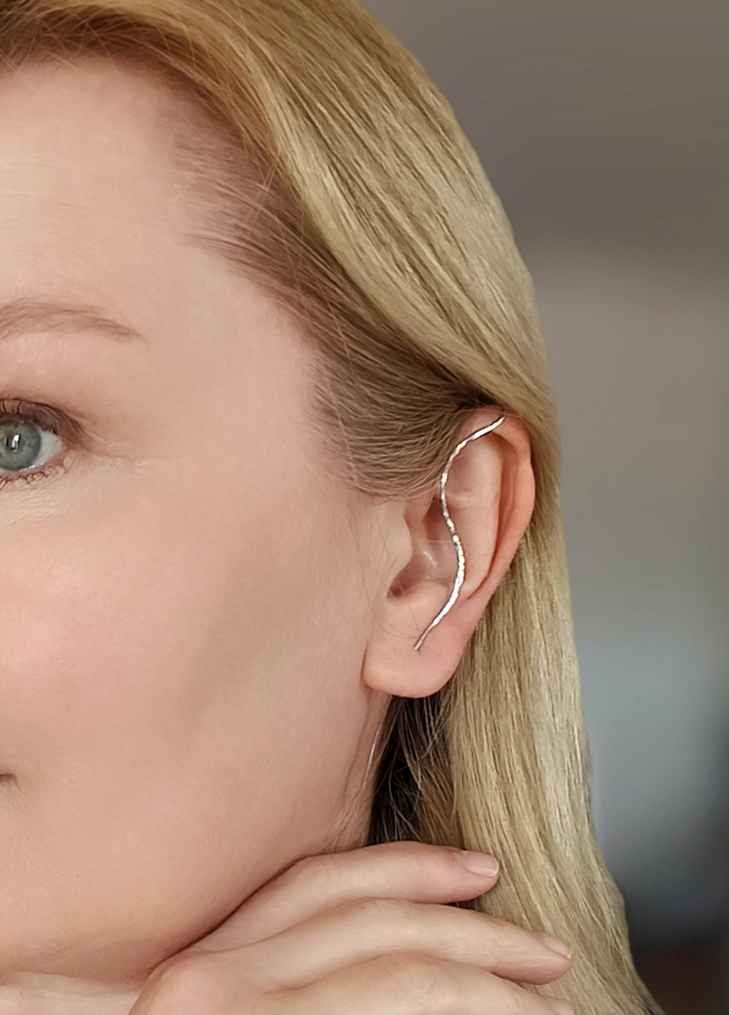 Elven Steel Ear Cuff Pair