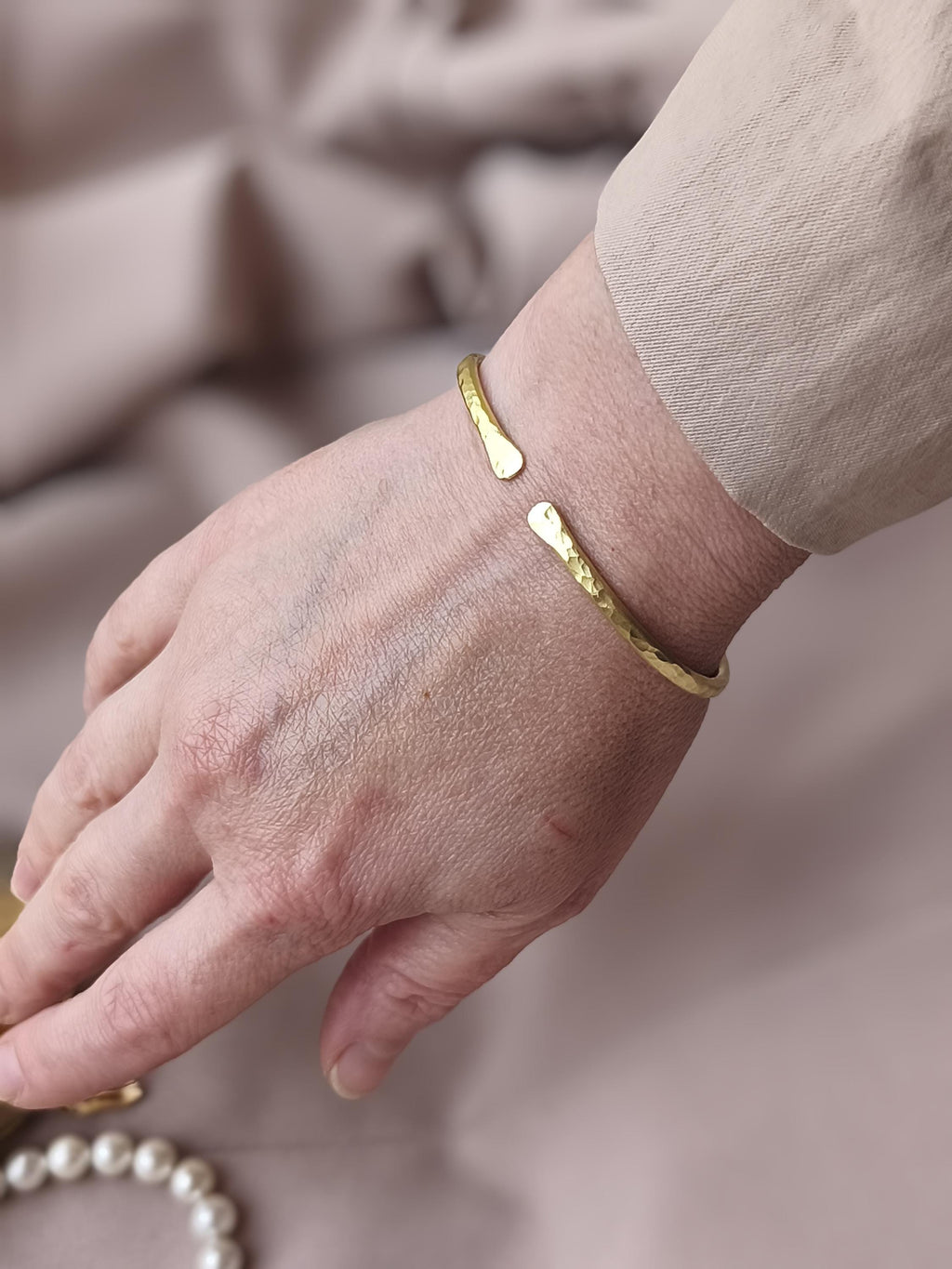 Minimalist Brass Cuff Bracelet