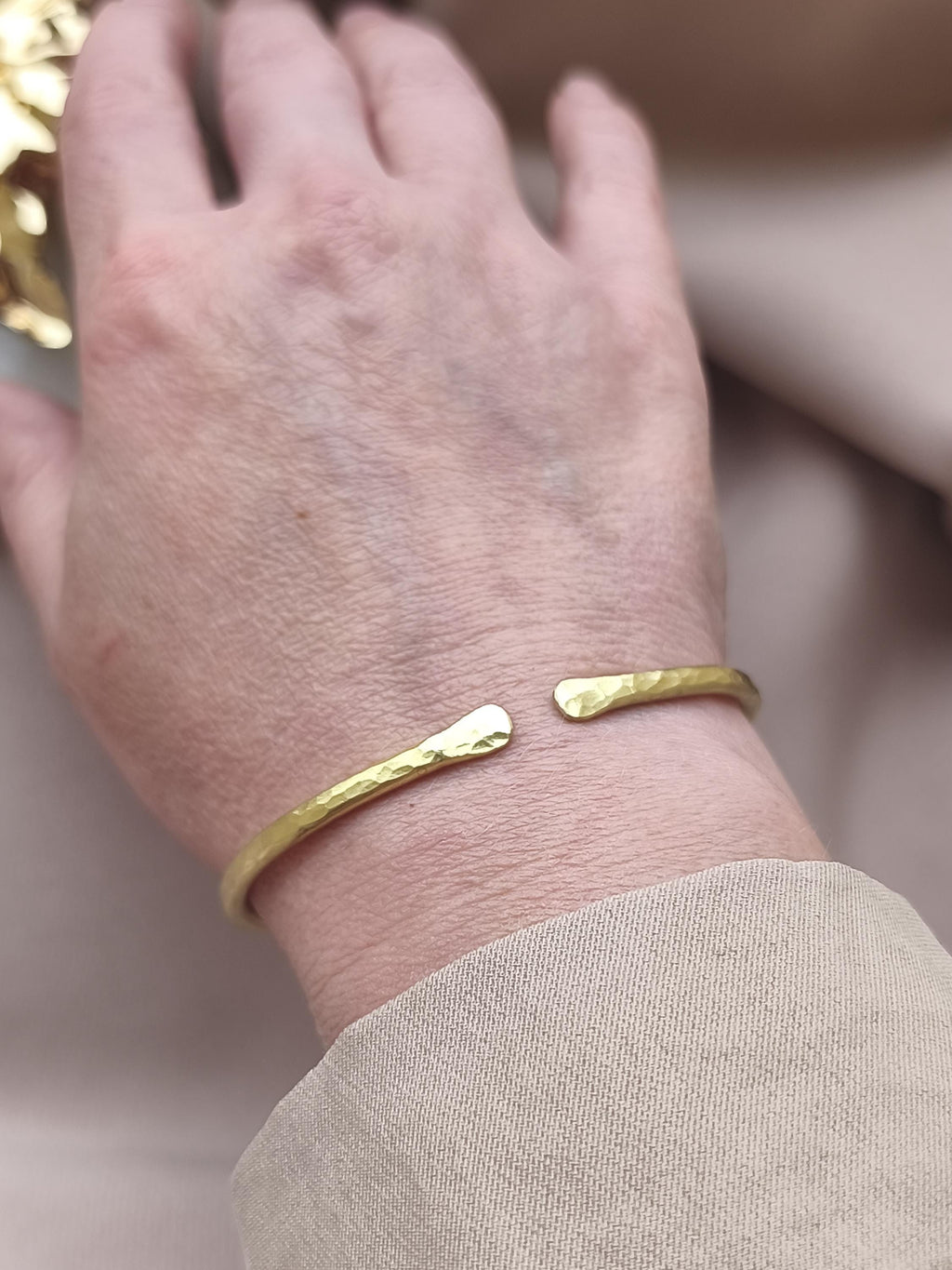 Minimalist Brass Cuff Bracelet