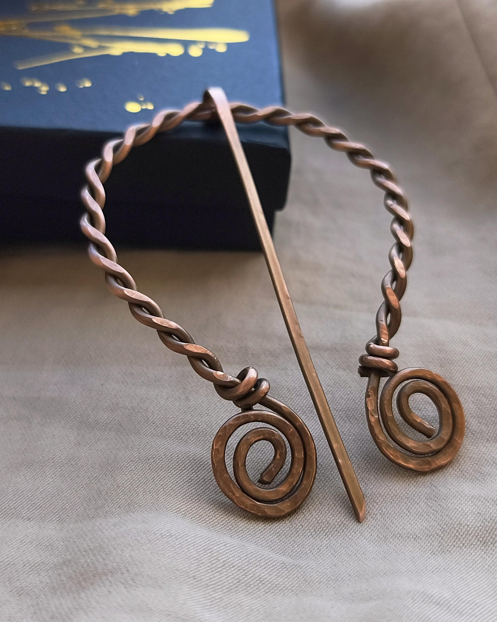Celtic Fibula Brooch Copper