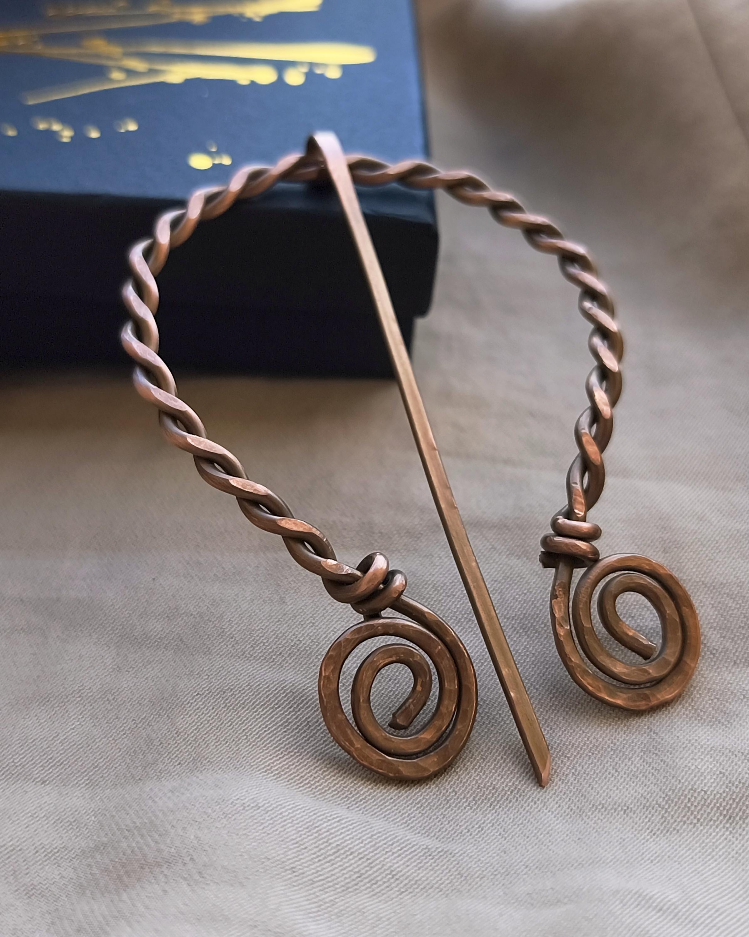 Celtic Fibula Brooch Copper