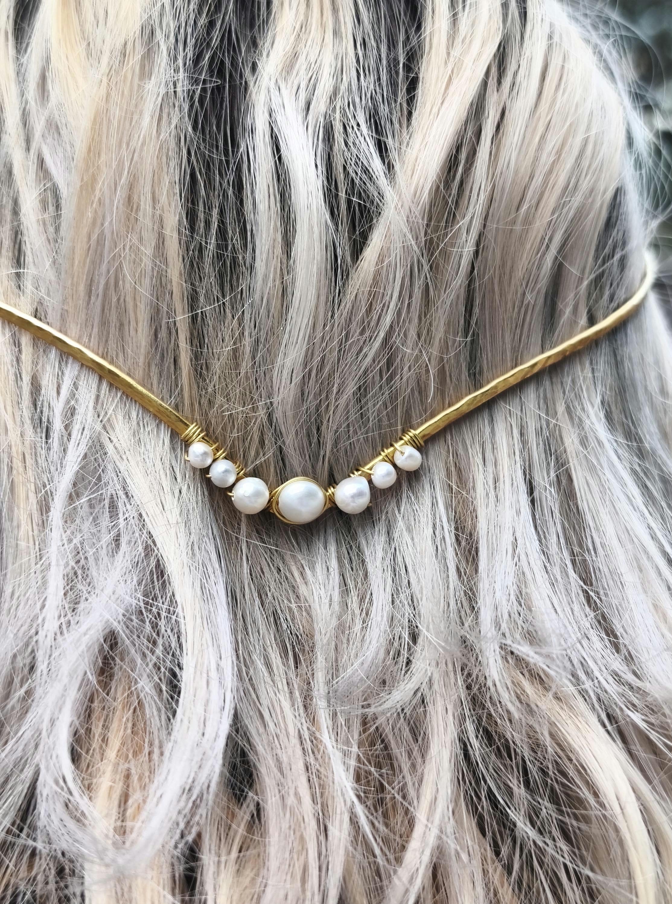 2 Ways Pearl Bridal Tiara