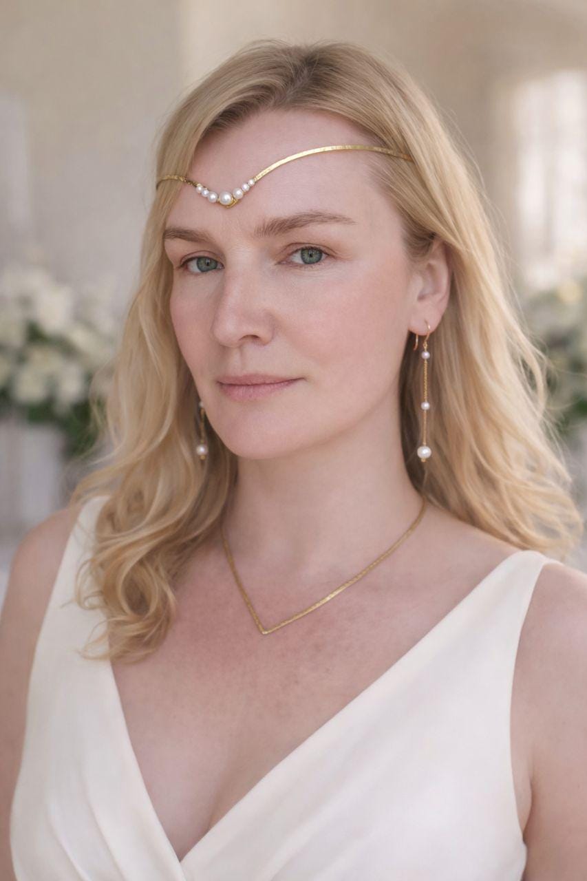 2 Ways Pearl Bridal Tiara