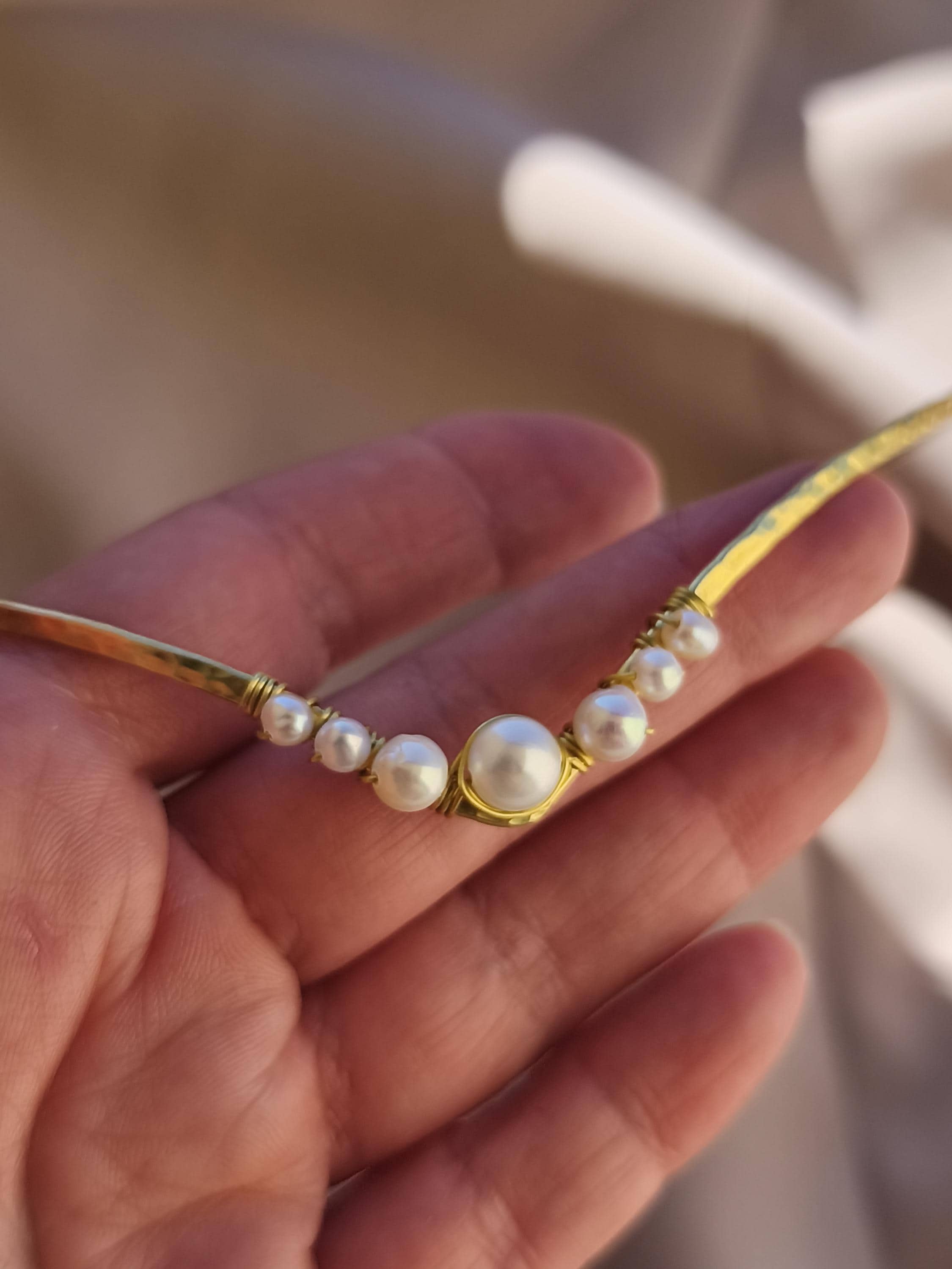 2 Ways Pearl Bridal Tiara