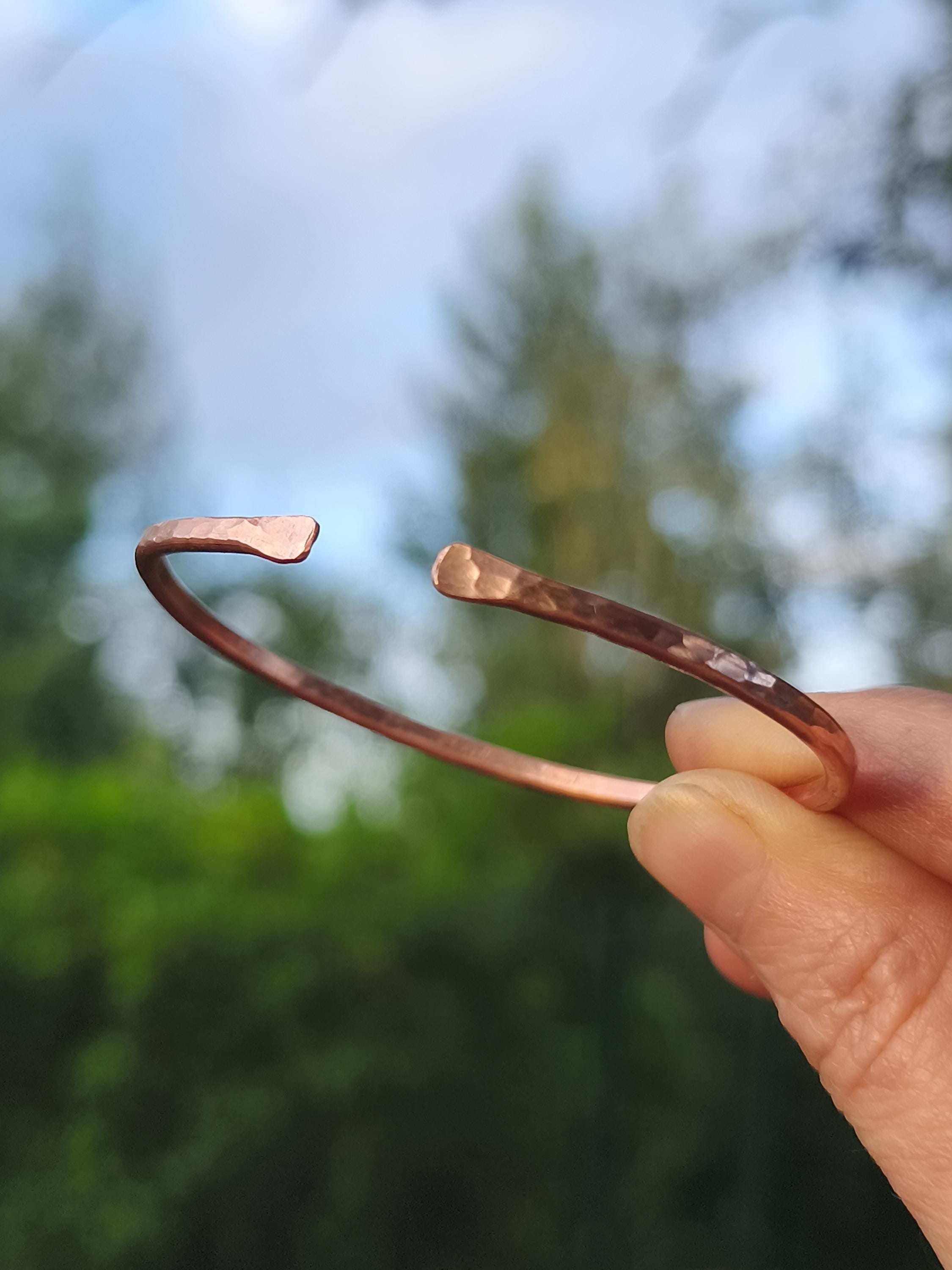 Hammered Copper Cuff Bracelet