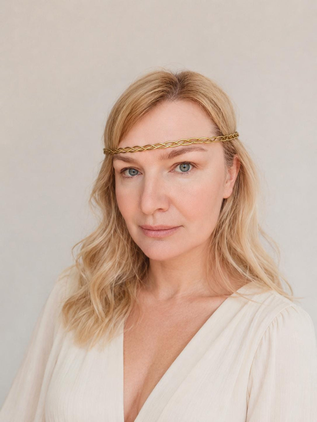 Minimalist Brass Halo Crown Headband