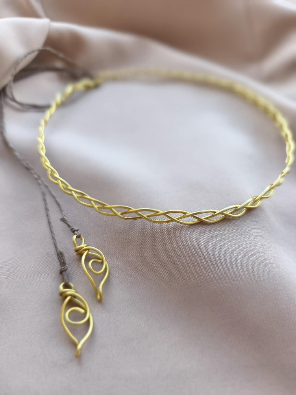 Minimalist Brass Halo Crown Headband