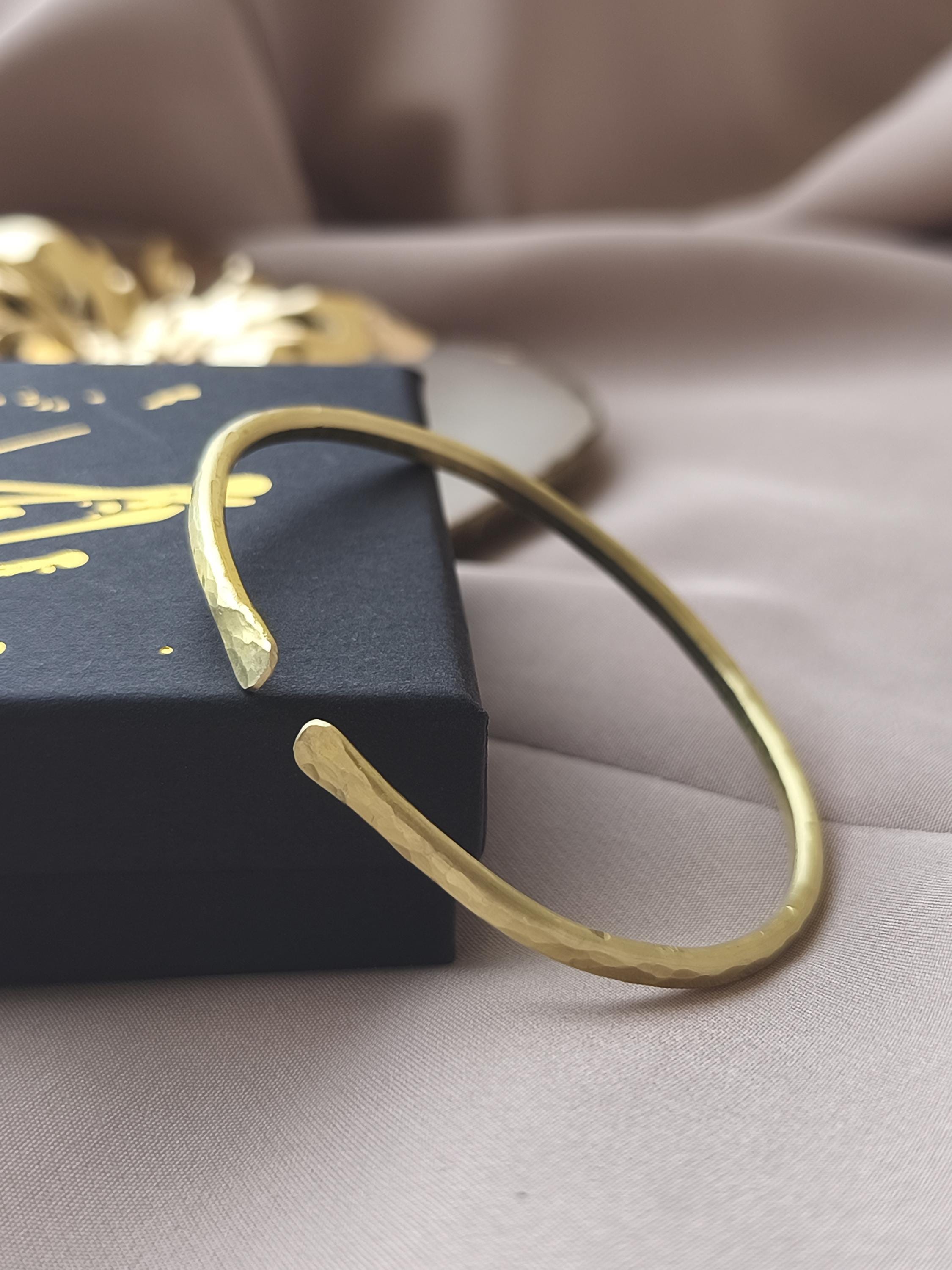 Minimalist Brass Cuff Bracelet