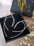 Elf Ear Cuff Pair Silver Tone